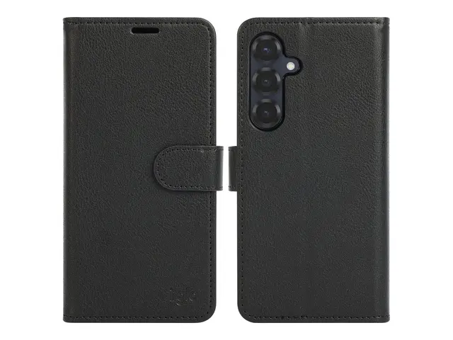 iiglo - Lommebok for mobiltelefon 2-i-1 polyuretanlær svart Samsun...