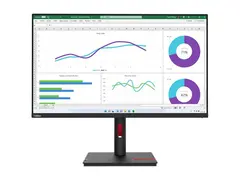 Lenovo ThinkVision T32h-30 - LED-skjerm - 31.5&quot; 2560 x 1440 WQHD @ 60 Hz - IPS - 350 cd/m&#178; - 1000:1 - 4 ms - HDMI, DisplayPort, USB-C - ravnsort