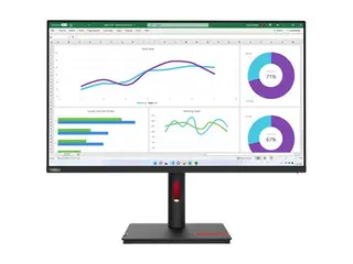 Lenovo ThinkVision T32h-30 - LED-skjerm 31.5&quot; - 2560 x 1440 WQHD @ 60 Hz - IPS - 350 cd/m&#178; - 1000:1 - 4 ms - HDMI, DisplayPort, USB-C - ravnsort