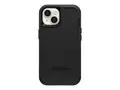 OtterBox Defender Series - Baksidedeksel for mobiltelefon MagSafe-samsvar - polykarbonat, syntetisk gummi - svart - for Apple iPhone 14 Plus, 15 Plus
