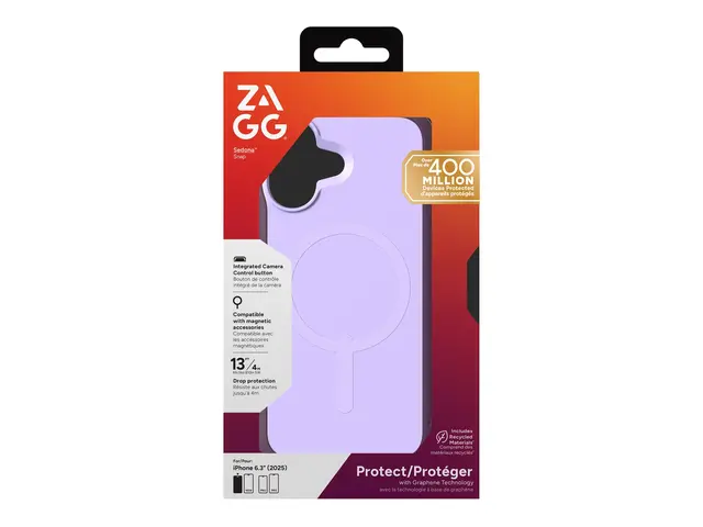 ZAGG Sedona Snap - Baksidedeksel for mobiltelefon MagSafe-samsvar ...