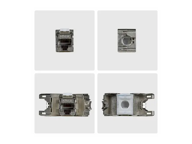 Startech - Trapes-jakk - shielded, 180°, toolless - CAT 6a - STP -...