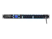 Eaton ePDU G3 Metered Input - Str&#248;mfordelerenhet (kan monteres i rack) AC 230 V - enkeltfase - Ethernet 10/100, RS-232 - inngang: IEC 60320 C20 - utgangskontakter: 8 (power IEC 60320 C13) - 1U - 3 m kabel