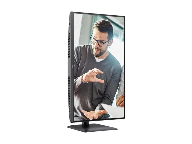 AOC Essential-line Q27E4CW - E4 Series - LED-skjerm USB - 27" - 2560 x 1440 QHD @ 120 Hz - IPS - 350 cd/m² - 1500:1 - 4 ms - HDMI, DisplayPort, USB-C - høyttalere - svart 