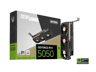 ZOTAC GAMING - Grafikkort - GeForce RTX 5050 8 GB GDDR6 - PCIe 5.0 x8 lav profil - 2 x DisplayPort, HDMI