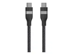Anker - USB-kabel - USB-C (hann) til USB-C (hann) 90 cm - USB Power Delivery (240 W), flettet kabel - svart