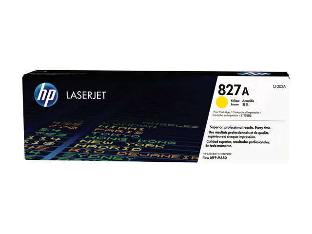 HP 827A - Gul - original - LaserJet - tonerpatron (CF302A) - for C...