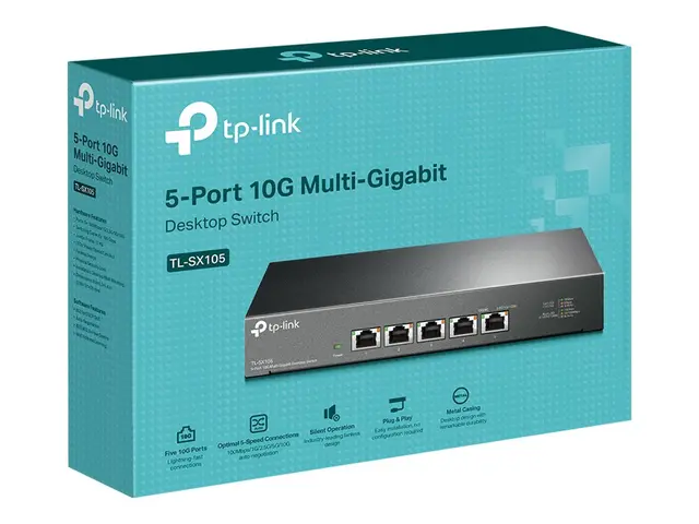TP-Link TL-SX105 V1 - Switch - stasjonær, rackmonterbar