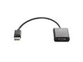HP DisplayPort to DVI-D Adapter - DisplayPort-adapter enkeltlenke - DisplayPort (hann) til DVI-D (hunn) - 19 cm - låst