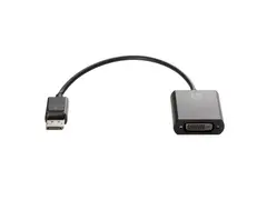 HP DisplayPort to DVI-D Adapter DisplayPort-adapter - enkeltlenke - DisplayPort (hann) til DVI-D (hunn) - 19 cm - l&#229;st
