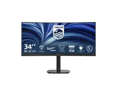 Philips 34B2N3500C - 3000 Series - LED-skjerm kurvet - 34" - 3440 x 1440 WQHD @ 120 Hz - VA - 3500:1 - HDR10 - 2xHDMI, DisplayPort - høyttalere - svart