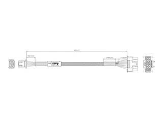 Lenovo - Strømkabel - 12VHPWR (hunn) til 8-pins PCIe-strøm (hunn) 40 cm