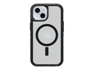 OtterBox Defender Series XT Clear Baksidedeksel for mobiltelefon - med magneter - MagSafe-samsvar - termoplastisk elastomer (TPE) - m&#248;rk side - for Apple iPhone 13, 14, 15, 16e