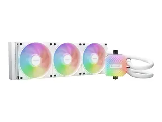 be quiet! Light Loop - V&#230;skekj&#248;lesystem for prosessor Radiatorst&#248;rrelse: 360 mm - (for: LGA1851, LGA1700, LGA1200, LGA1150, LGA1151, LGA1155, AM4, AM5) - 120 mm - hvit