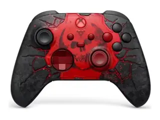 Microsoft Xbox Wireless Controller - Gears of War: E-Day Limited Edition håndkonsoll - trådløs - Bluetooth - gjennomsiktig rød, svart - for PC, Microsoft Xbox One, Microsoft Xbox Series S, Microsoft Xbox Series X, Android, iOS