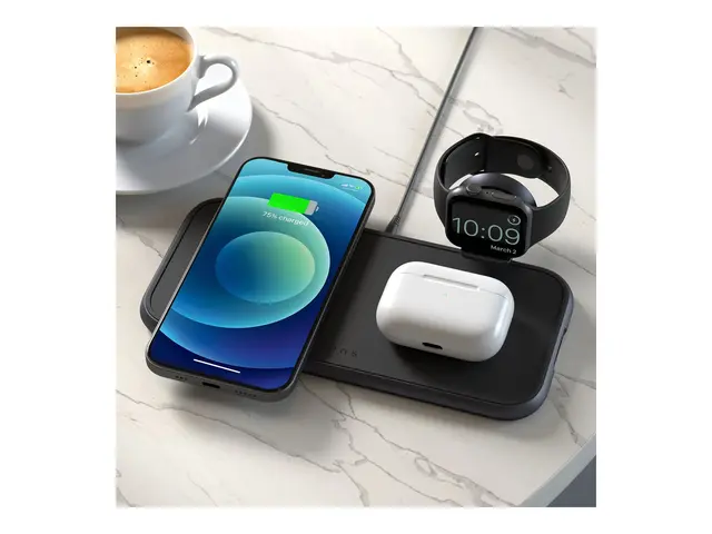Zens Aluminium Series Dual + Watch (without Cable) - Trådløs ladem...