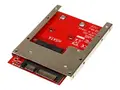 StarTech.com mSATA SSD to 2.5in SATA Adapter Converter mSATA to SATA Adapter for 2.5in bay with Open Frame Bracket and 7mm Drive Height (SAT32MSAT257) - Diskkontroller - SATA 6Gb/s - SATA 6Gb/s