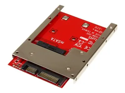 StarTech.com mSATA SSD to 2.5in SATA Adapter Converter - mSATA to ...