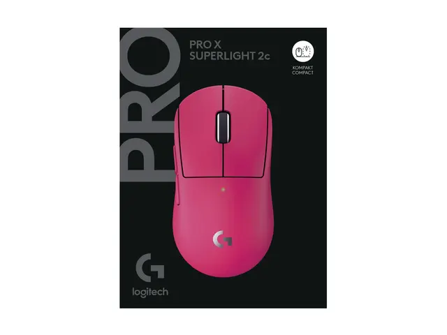 Logitech G PRO X SUPERLIGHT 2C - Mus gaming 5 knapper trådløs, kab...