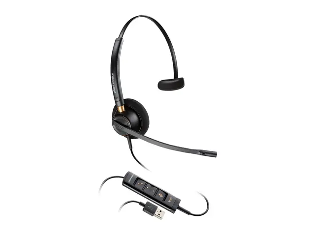 HP Poly EncorePro 515 - 500 series hodesett on-ear kablet USB-A sv...