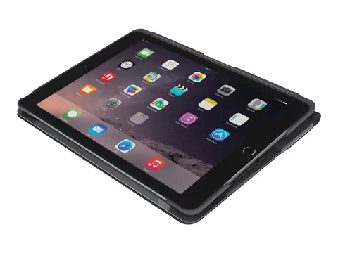 Logitech Slim Folio - Tastatur og folioveske full size - trådløs - Bluetooth LE - QWERTY - dansk/norsk/svensk/finsk - svart - for Apple 10.9-inch iPad (10. generasjon); iPad (A16)