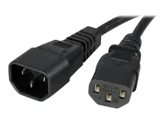 STARTECH.COM 1m Standard Computer Powe Cord Extension - C14 to C13