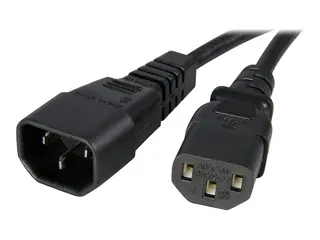 STARTECH.COM 1m Standard Computer Powe Cord Extension - C14 to C13
