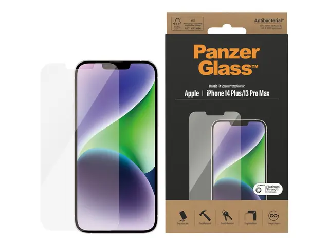 PanzerGlass - Skjermbeskyttelse for mobiltelefon klassisk passform...