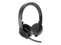 Logitech Zone Wireless MS - Hodesett - on-ear Bluetooth - tr&#229;dl&#248;s - ANC - MS Teams