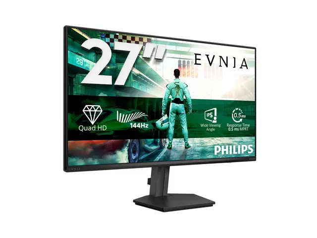 Philips Evnia 3000 27M2N3500NF - LED-skjerm gaming - 27" - 2560 x 1440 QHD @ 144 Hz - IPS - 1500:1 - HDR10 - 0.5 ms - HDMI, DisplayPort - koksgrå 