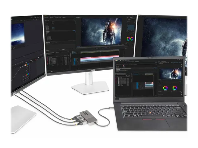 StarTech.com USB-C to Triple DisplayPort 1.4 MST Hub, 4K 60Hz, 1ft...