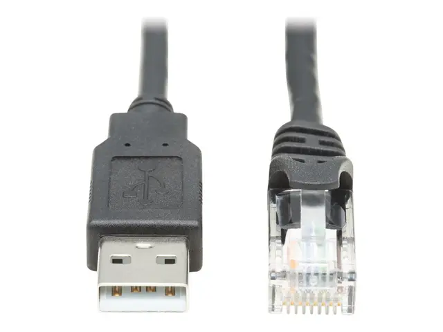 Eaton Tripp Lite Series USB Type-A to RJ45 Rollover Console Cable,...