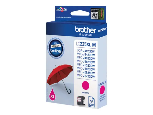 Brother LC225XLM - Magenta - original - blekkpatron - for Brother ...