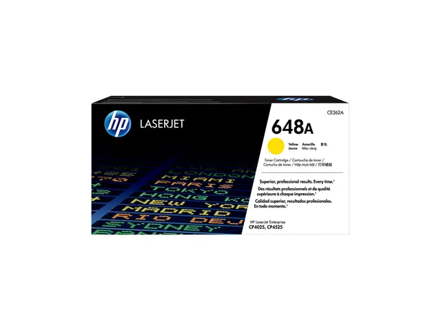 HP 648A - Gul - original - LaserJet - tonerpatron (CE262A) - for C...