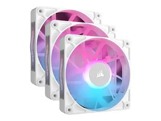 CORSAIR iCUE Link RX120 RGB Triple Starter Kit Kabinettvifte - 120 mm - hvit (en pakke 3)