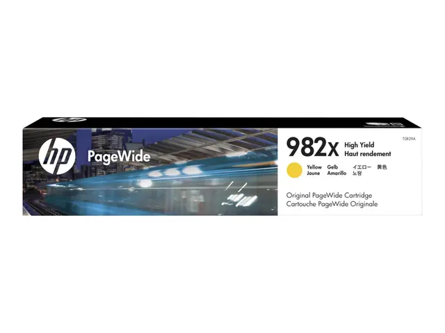 HP 982X - 114 ml Høy ytelse gul original PageWide blekkpatron for ...