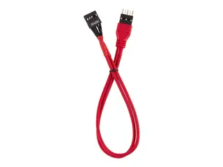 CORSAIR Premium Sleeved - Utvidelsessett frontpanelmonterbar - rød - 30 cm