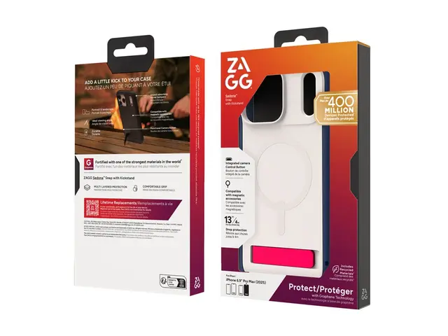 ZAGG Sedona Snap - Baksidedeksel for mobiltelefon - MagSafe-samsva...