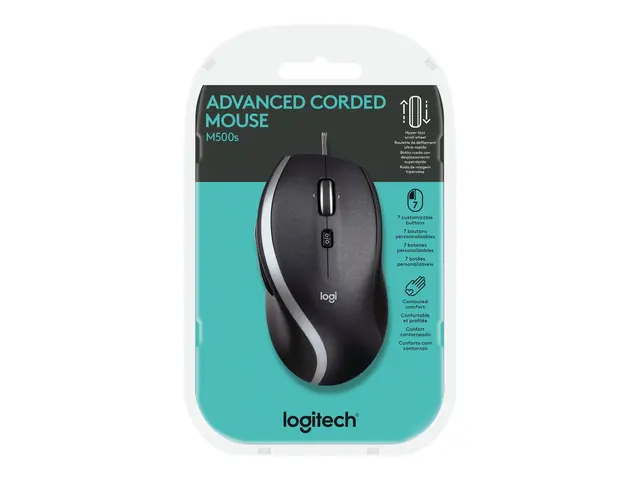 Logitech M500s Advanced Corded Mouse - Mus - optisk - 7 knapper - ...