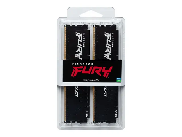 Kingston FURY Beast - DDR5 sett 64 GB: 2 x 32 GB DIMM 288-pin 6000...