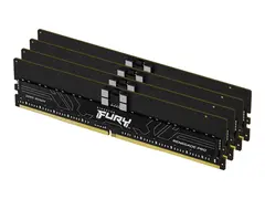 Kingston FURY Renegade Pro - DDR5 sett - 128 GB: 4 x 32 GB - DIMM 288-pin - 5600 MHz / PC5-44800 - CL36 - 1.25 V - registrert - on-die ECC - svart