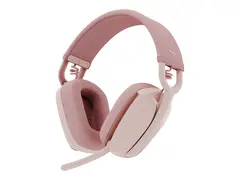 Logitech Zone Vibe 100 - Hodesett full størrelse - Bluetooth - trådløs - rosa