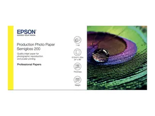 Epson Production - Polyetylen (PE) - halvblank mikroporøs - 200 mikroner - Rull (60,96 cm x 30 m) - 200 g/m² - 1 rull(er) fotopapir - for SureColor P10000, P20000, SC-P10000, P20000, P6000, P7000, P7500, P8000, P9000, T7200