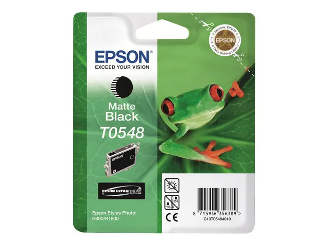 Epson T0548 - 13 ml - matt svart - original - blister - blekkpatro...