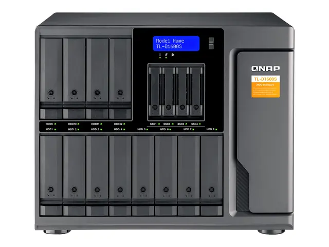 QNAP TL-D1600S - Harddiskarray - 16 brønner (SATA-600) - SATA 6Gb/...