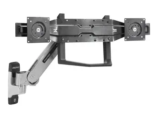 Ergotron - Monteringskomponent (håndtak, dobbel skjermfeste) for 2 LCD-skjermer - svart - skjermstørrelse: 22"-26" - for P/N: 45-296-026, 45-304-026