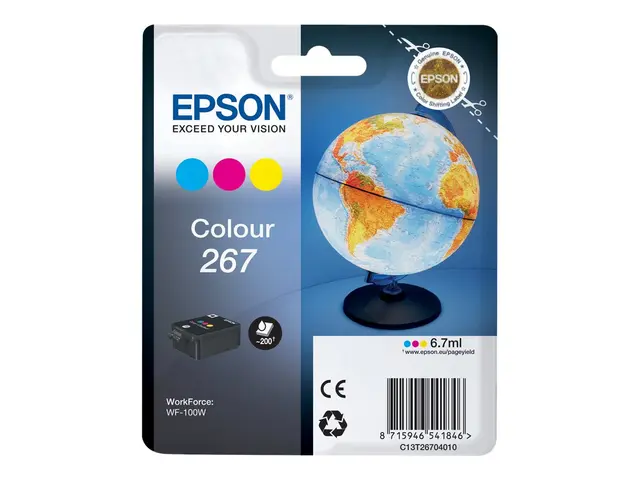 Epson 267 - 6.7 ml - gul, cyan, magenta - original - blære med RF-...