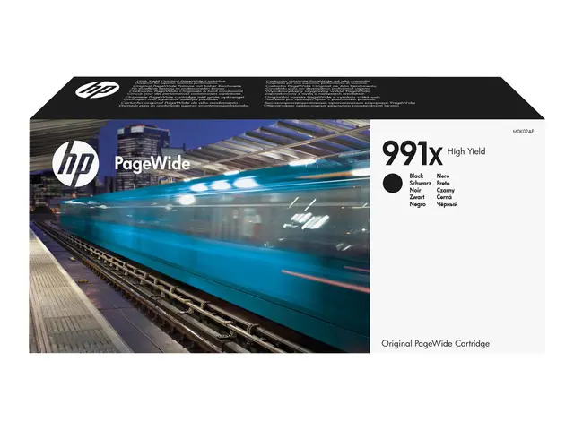 HP 991X - 375 ml Høy ytelse svart original PageWide blekkpatron fo...