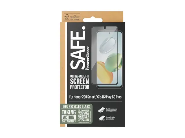 SAFE. by PanzerGlass - Skjermbeskyttelse for mobiltelefon ultrabre...