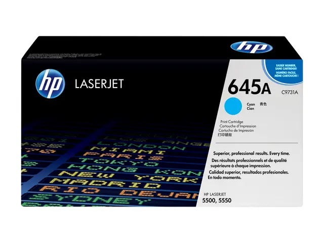 HP 645A - Cyan original LaserJet tonerpatron (C9731A) for Color 55...